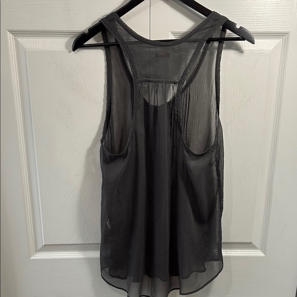Sheer Black Sleeveless Top - Picture 3 of 7